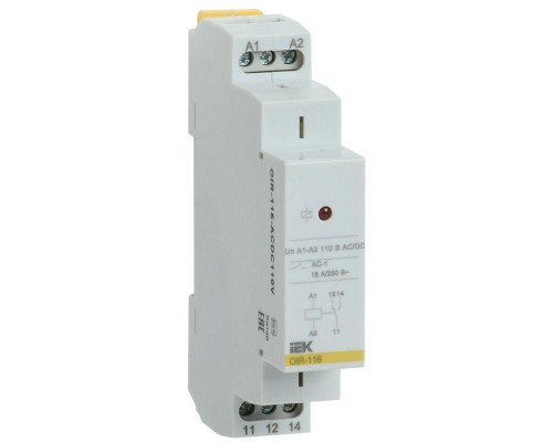 Реле промежуточное OIR 1 конт. (16А) 110В AC/DC ИЭК OIR-116-ACDC110V