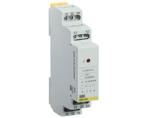 Реле промежуточное OIR 3 конт. (16А) 230В AC ИЭК OIR-316-AC230V