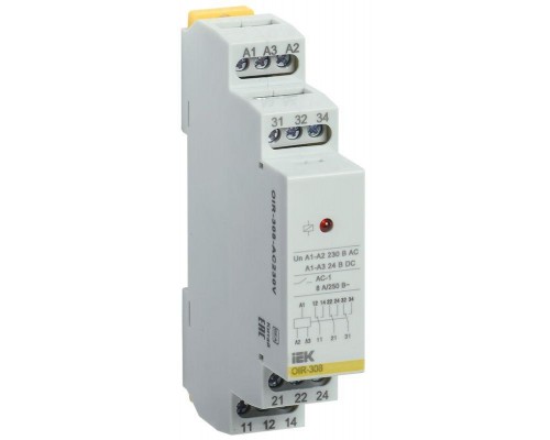 Реле промежуточное OIR 3 конт. (8А) 230В AC ИЭК OIR-308-AC230V