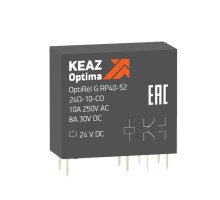 Реле промежуточное OptiRel G RP40-52-24D-10-CO-G КЭАЗ 281021