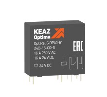 Реле промежуточное OptiRel G RP40-61-12D-16-CO-S КЭАЗ 281038