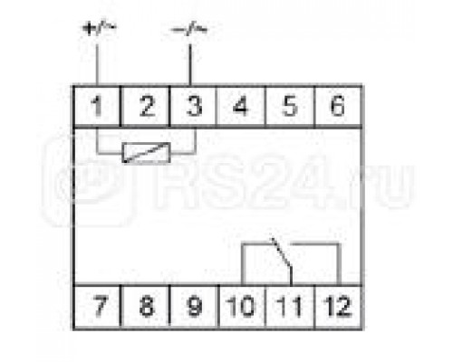 Реле промежуточное PK-1P/Un (монтаж на DIN-рейке 35мм 24В AC/DC 16А 1P IP20) F&F EA06.001.003