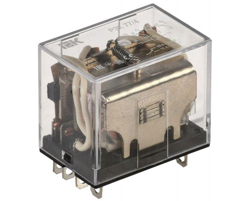 Реле РЭК 77-4(LY4) с инд. 10А 24В DC ИЭК RRP10-4-10-024D-LED
