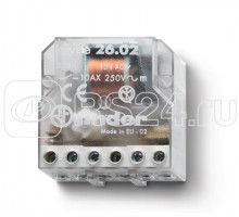 Реле шаговое электромеханич. 2NO 10А 4 состояния AgNi 24В AC монтаж в коробке IP20 FINDER 260880240000