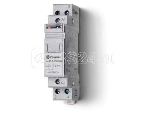 Реле шаговое модульное электромеханич. 1NC+1NO 16А2 состояния AgNi 12В AC 17.5мм IP20 FINDER 202380120000PAS