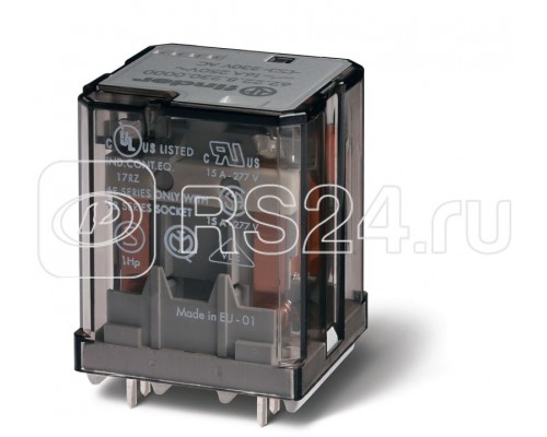 Реле силовое электромеханич. монтаж на печатную плату 2CO 16А AgCdO 12В DC RTI FINDER 622290120000
