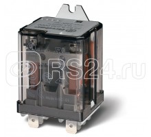 Реле силовое электромеханич. монтаж в наконечники Faston 250 (6.3х0.8мм) 2NO 16А AgCdO 230В AC FINDER 628282300300