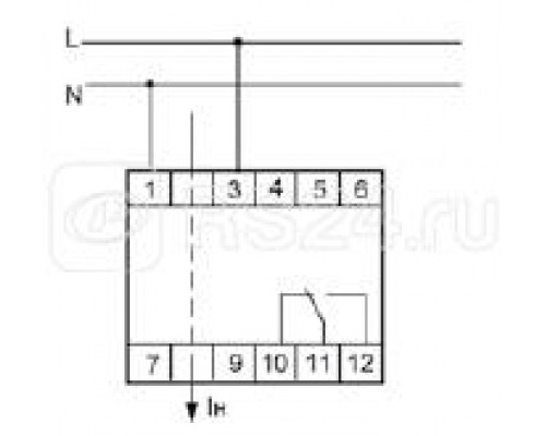 Реле тока EPP-619-02 ( 2-16А; регулир. задержка ; 1 модуль; монтаж на DIN-рейке) F&F EA03.004.014