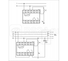 Реле тока PR-611-04 (360-540А ; регулир. задержка отключ.; с выносным ТТ в комплекте 1 модуль; монтаж на DIN-рейке) F&F EA03.004.009