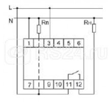 Реле тока PR-613 (2-15А сквозной канал монтаж на DIN-рейке 35мм 230В AC 16А 1НО IP20) F&F EA03.003.004