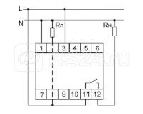 Реле тока PR-613 (2-15А сквозной канал монтаж на DIN-рейке 35мм 230В AC 16А 1НО IP20) F&F EA03.003.004