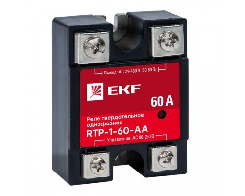 Реле твердотельное однофазное RTP-60-AA PROxima EKF rtp-1-60-aa