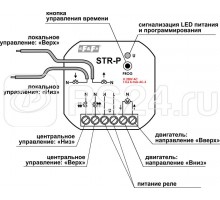 Реле управления ролетами STR-3P (групповое локальное управление установка в монтажную коробку d60мм 100-265В AC 1.5А IP20) F&F EA14.003.002