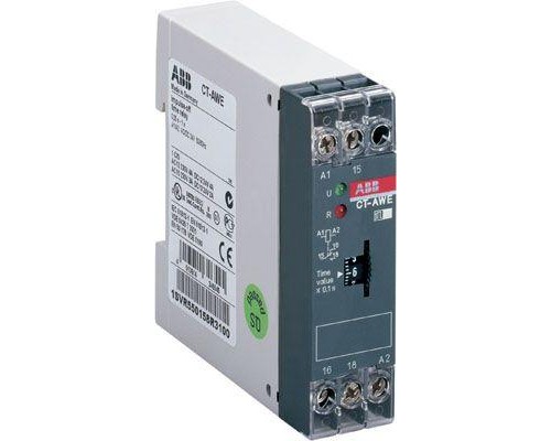 Реле времени CT-AWE (с проскальз. при размык.) 110-130В AC 0.05с..1с. 1ПК ABB 1SVR550150R3100