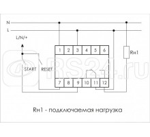 Реле времени PCS-516U (многофункц. (вход: START/RESET) 12-264В AC/DC 8А 1перекл. IP20 монтаж на DIN-рейке) F&F EA02.001.014