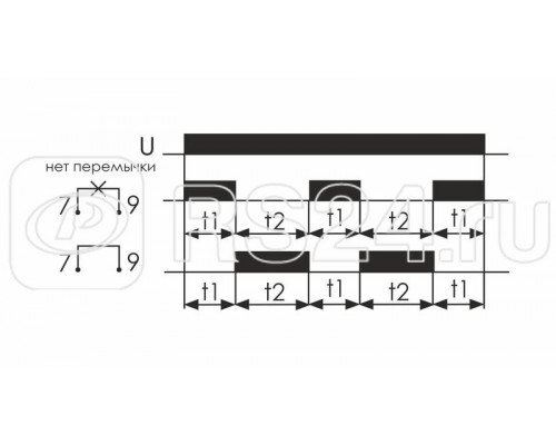 Реле времени PCU-507 (многофункц. два независимых вр. 1 мод. 230В 2х8А 2P IP20 монтаж на DIN-рейке) F&F EA02.001.022