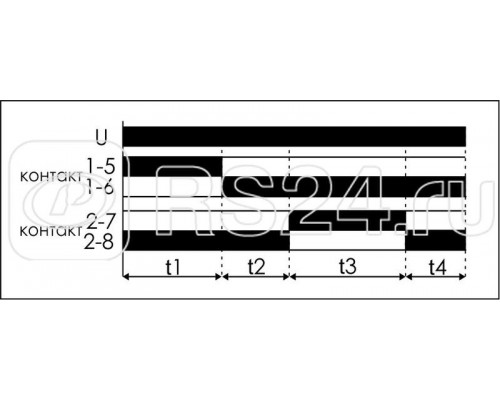 Реле времени STP-541 (1канал 4х-временное для вращения электродвиг. 24-264В AC/DC 2х16А 2перекл. IP20 монтаж на DIN-рейке) F&F EA02.002.008