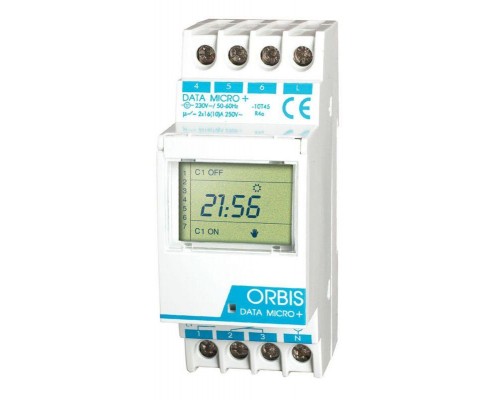 Реле времени цифровое DATA MICRO+ 1 канал Orbis OB172012N