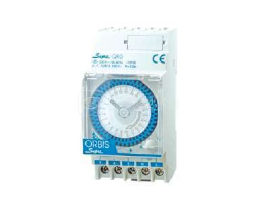 Реле времени модульное недельное SUPRA QRS шаг 7дней с рез. Orbis OB290332
