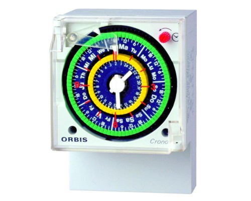 Реле времени суточное CRONO QRD шаг 15мин с рез. Orbis OB050623