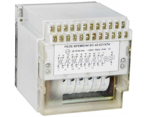 Реле времени ВС-43-6-3 220В 50Гц РЭЛСИС A8011-76914589