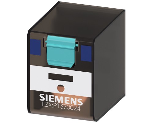 Реле втычное 3п контакта 24В DC 10А ширина 22.5мм Siemens LZX:PT370024