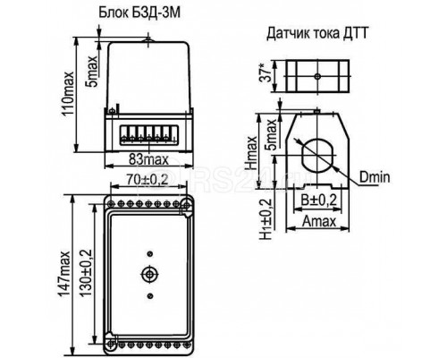 Реле защиты двиг. РЗД-3М6 (400..800А) ВНИИР A8120-80095366