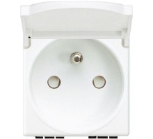 Розетка 10А/16А 250В 2П+З с защ. крышкой Leg BTC N4145