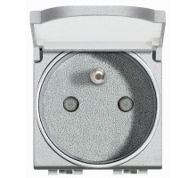 Розетка 10А/16А 250В 2П+З с защ. крышкой Leg BTC NT4145