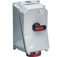 Розетка 125А 3P+N+E с выкл. и мех. блокировкой металл. IP44 ABB 2CMA168053R1000