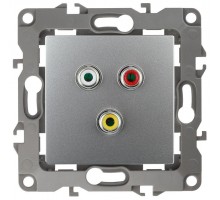 Розетка 12-3113-03 RCA алюм. ЭРА Б0027473