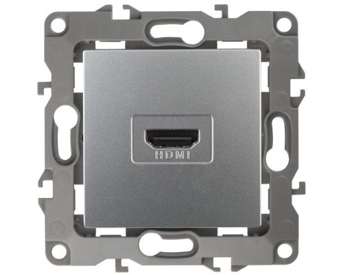 Розетка 12-3114-03 HDMI алюм. ЭРА Б0027483