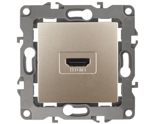 Розетка 12-3114-04 HDMI шампань ЭРА Б0027484