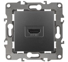 Розетка 12-3114-12 HDMI графит ЭРА Б0027487