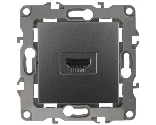 Розетка 12-3114-12 HDMI графит ЭРА Б0027487