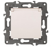 Розетка 14-2103-02 2P+E Schuko защ. шторки с крышкой 16АХ-250В Elegance сл. кость ЭРА Б0034279