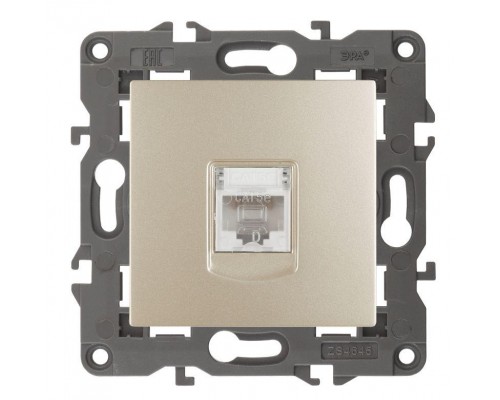 Розетка 14-3107-04 RJ45 Elegance шампань ЭРА Б0034305