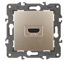 Розетка 14-3114-04 HDMI Elegance шампань ЭРА Б0034335