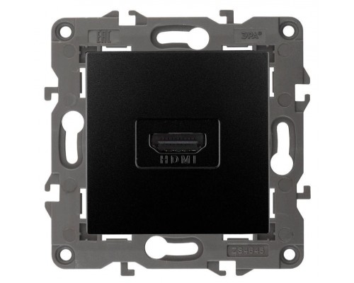 Розетка 14-3114-05 HDMI Elegance антрацит ЭРА Б0034336