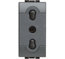 Розетка 16А 250В 2П+З защ. шторки Leg BTC L4180