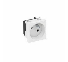 Розетка 1-м 10/16А 250В STD-F3 RW1 33град. франц. станд. бел. OBO 6120222