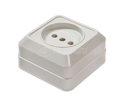 Розетка 1-м BOLLETO накл. 7022 бел. ASD / IN HOME 4680005959785