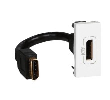 Розетка 1-м Display port Mosaic бел. Leg 078791
