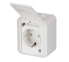 Розетка 1-м ОП Jussi IP55 бел. ABB 2TKA000678G1