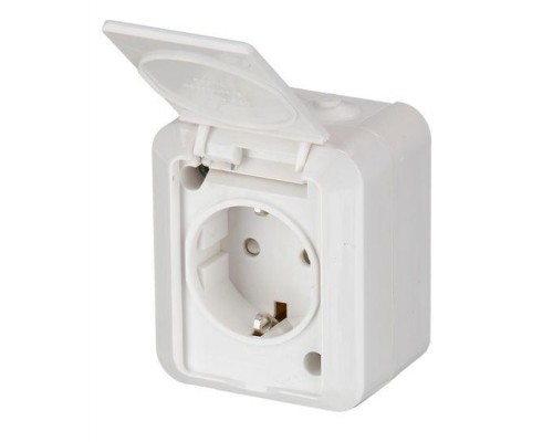 Розетка 1-м ОП Jussi IP55 бел. ABB 2TKA000678G1