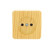 Розетка 1-м ОП VIOLA без заземл. беленый дуб LEZARD 751-5200-121