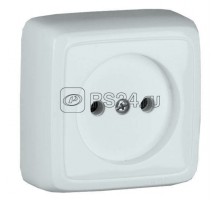 Розетка 1-м ОП Альфа 16А IP20 защ. шторки с изол. пластиной бел. HEGEL РА16-104