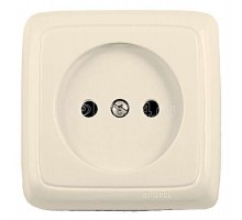 Розетка 1-м ОП Альфа 16А IP20 защ. шторки с изол. пластиной сл. кость HEGEL РА16-104-01