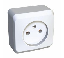 Розетка 1-м ОП Этюд 16А IP20 без заземл. бел. SchE PA16-001B