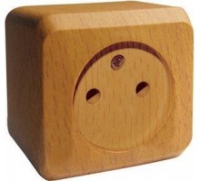 Розетка 1-м ОП Этюд Дача 16А IP20 без заземл. бук SchE PA16-001T